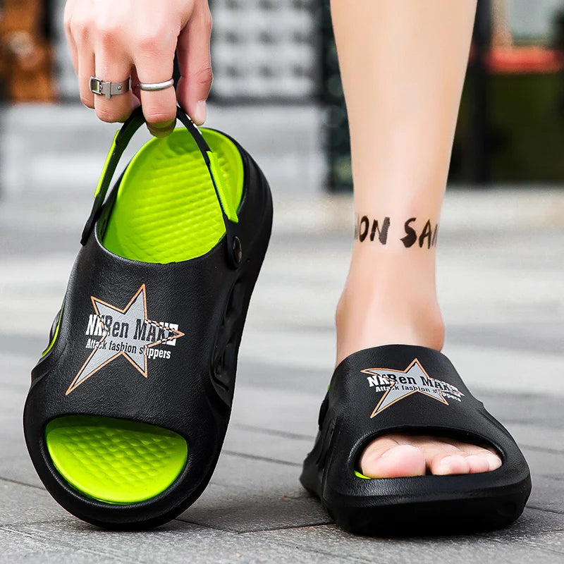 Men's Summer Slippers Platform Casual Sandals Flip Flops Slippers