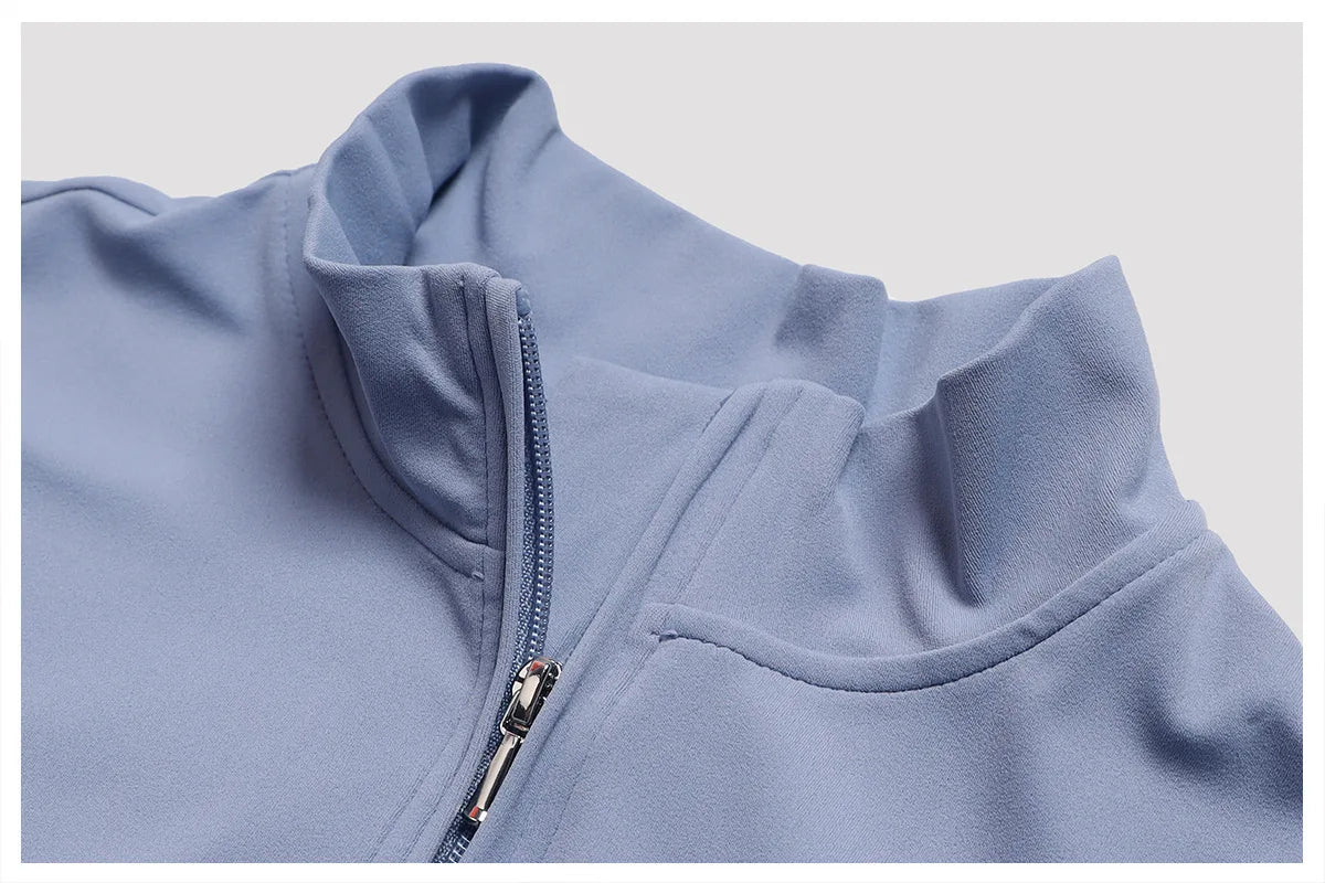 Zipper Front Jumpsuit - Short Sleeve Nylon Workout Set for Gym & Yoga