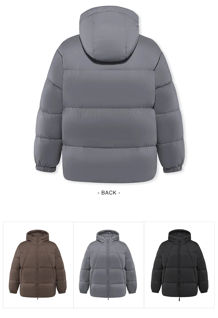 Men's Thermal Three-Proof Hooded Down Jacket - Winter Outerwear