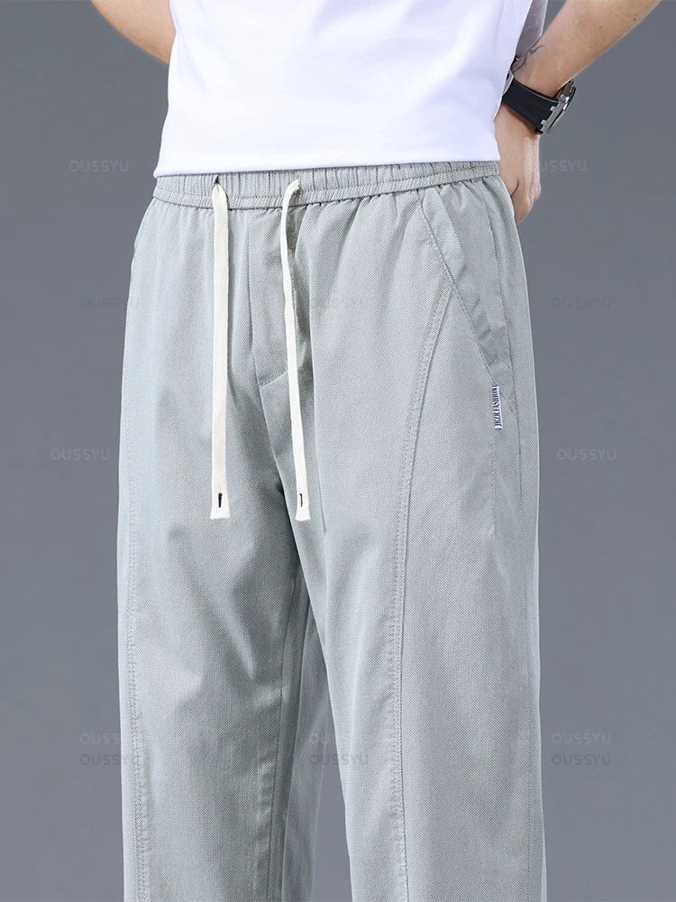 Men's Lyocell Wide Leg Casual Trousers | Lightweight Summer Pants M–5XL