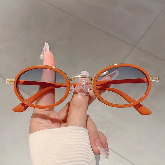 Women's Vintage Oval  Sunglasses