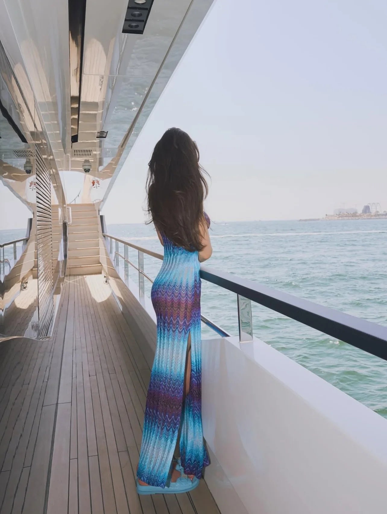 Women's Strapless Print Bandage Maxi Dress - Split Cover Up & Evening Wear