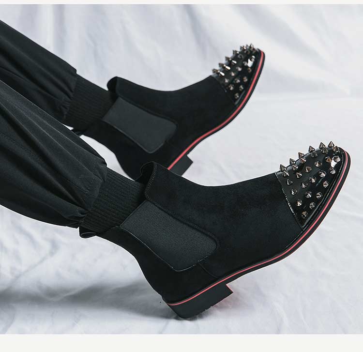 Men's Chelsea Rivet Slip-On  Boots Size 38-46