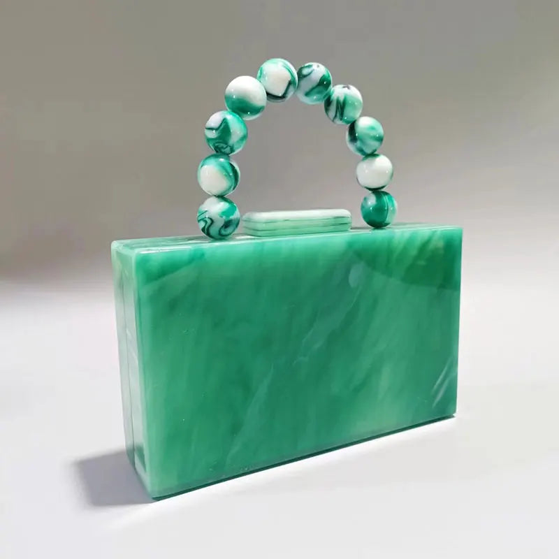 Women's Tote Square Mini Pearl Handbag