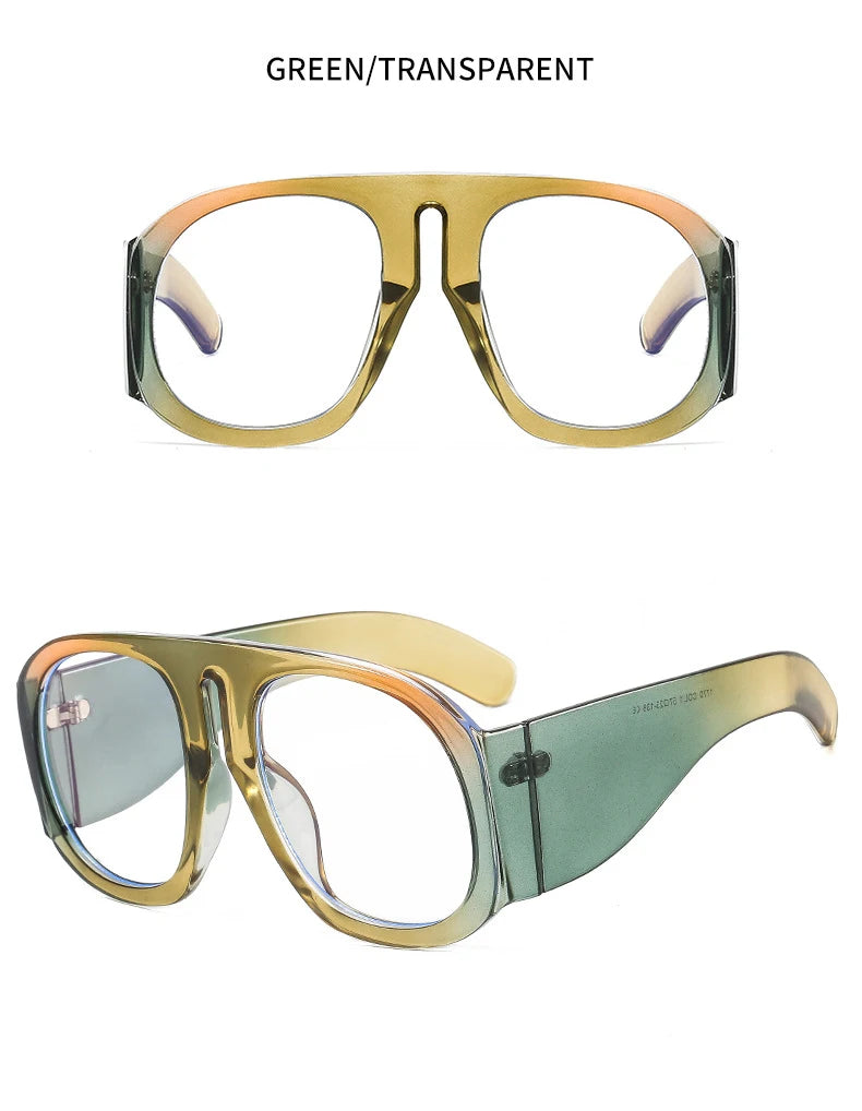Oversized Round Blue Light Blocking Glasses