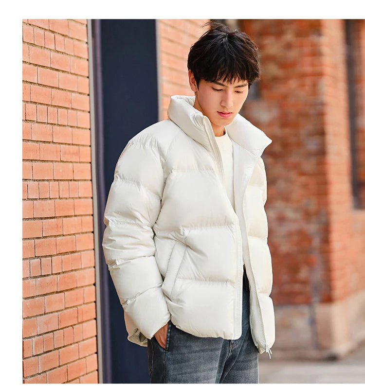 Unisex Lightweight Down Puffer Jacket - Three-Proof Thermal Winter Coat
