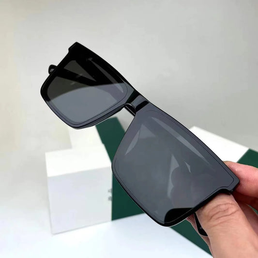 Unisex Vintage Square Shape Large Frame Classic Simple Trend Outdoor Eyewear Uv400