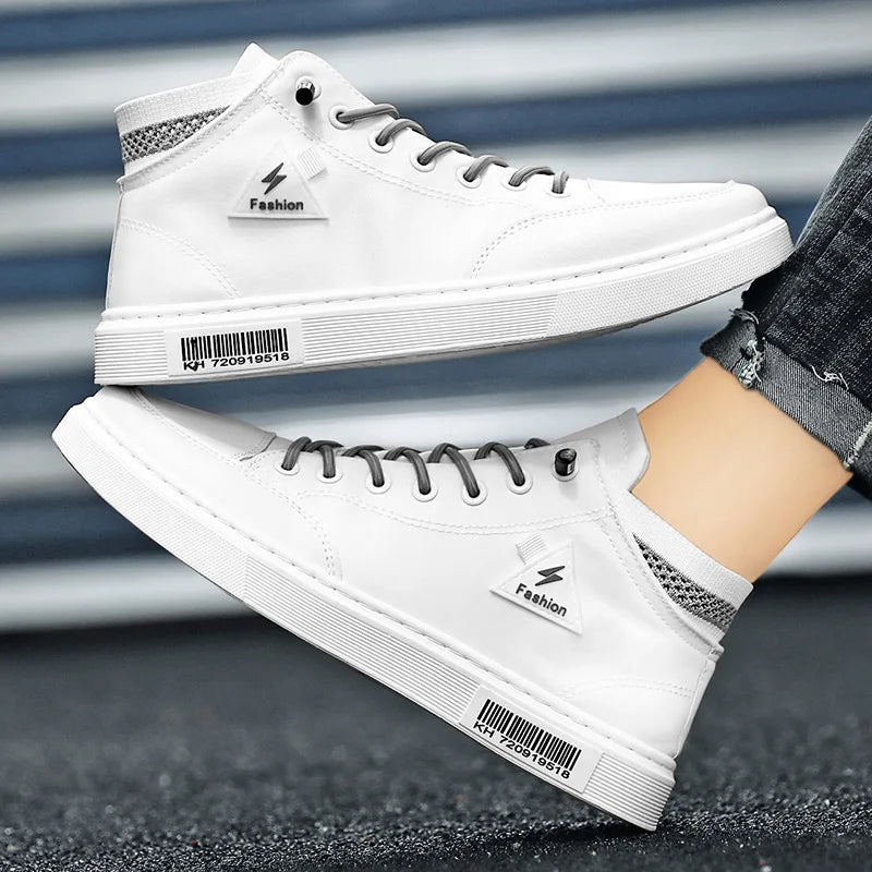 Simple Design Casual Sneakers - Men's Flat Skateboard & Running Trainers