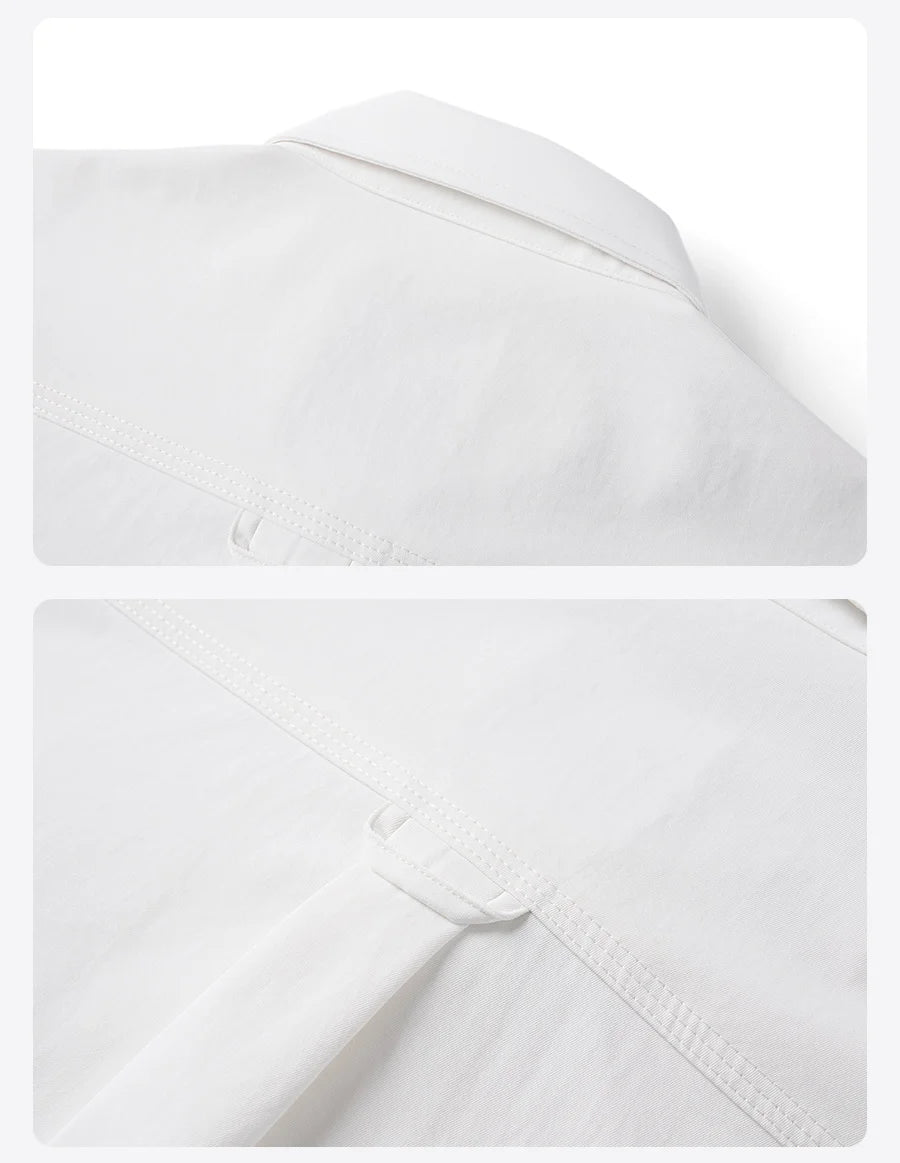 Men's Spring Oversize 180gsm Solotex Soft Fabric Quick-Dry Wrinkle Free  Shirt