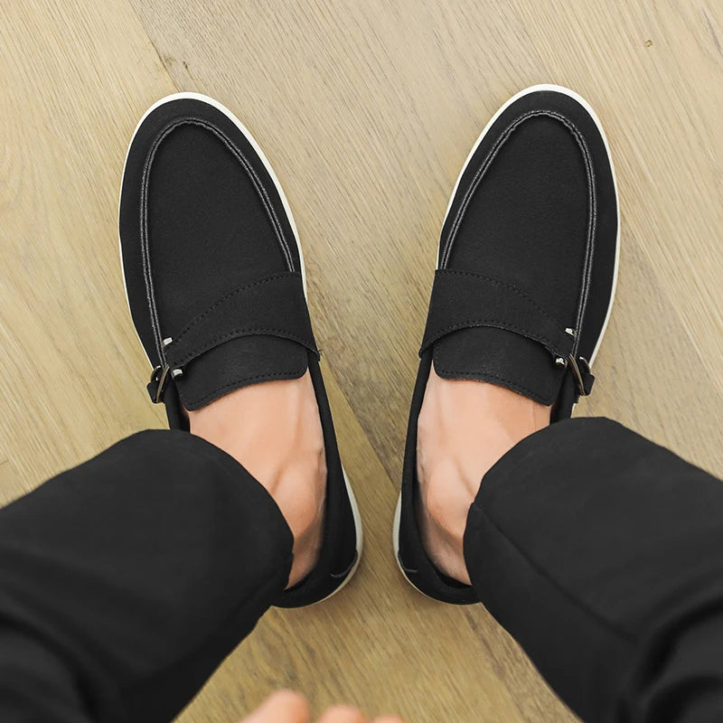 Men's Autumn Slip-On Loafers - Comfortable Soft Tennis & Driving Shoes