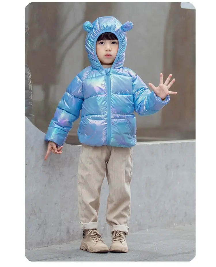 Children's Warm Hooded Coat Jacket