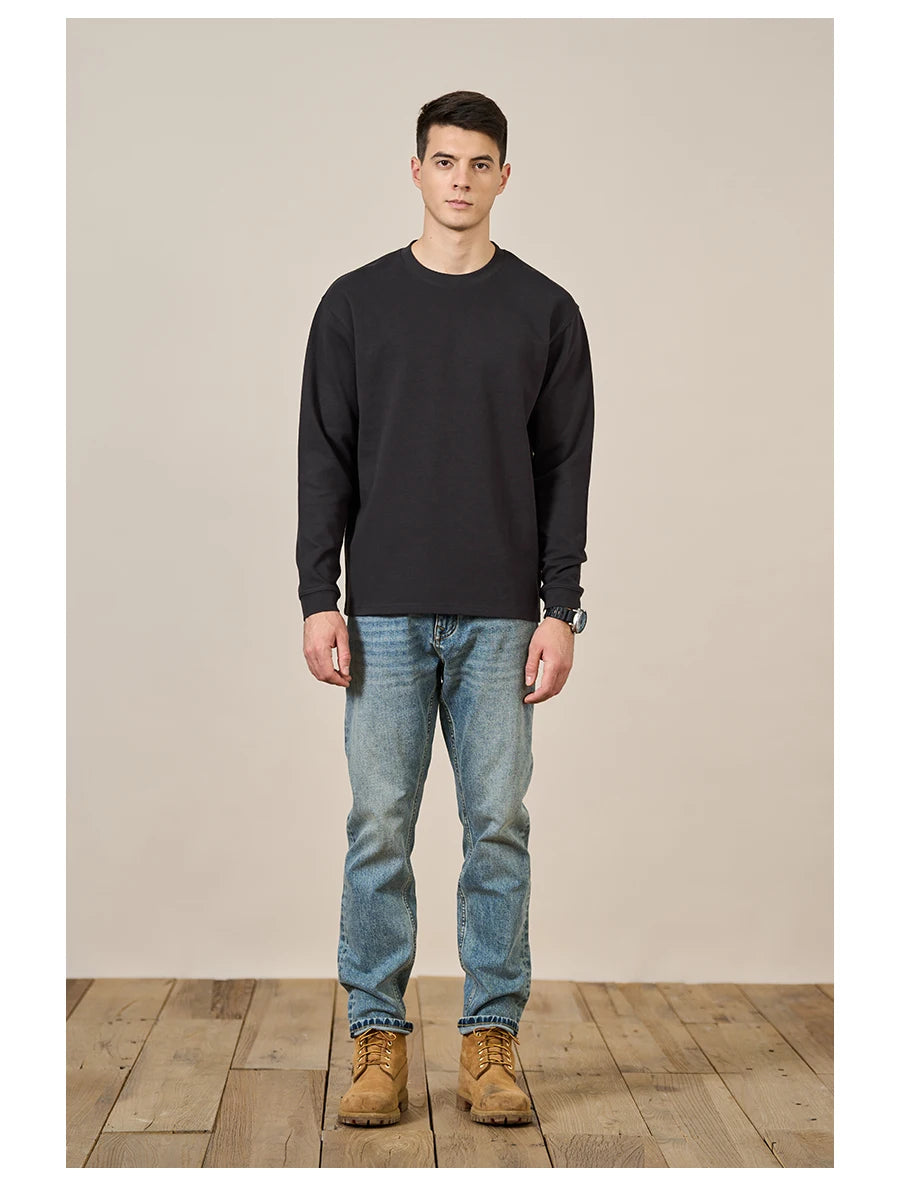 Men's  300gsm Comfortable Doubleside Sanded Fabric Sweatshirt