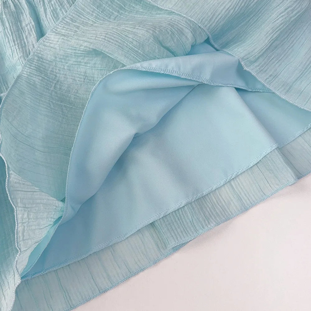 Girl's Neck Hanging Summer Plain Casual Bow Sleeveless Easter Dress
