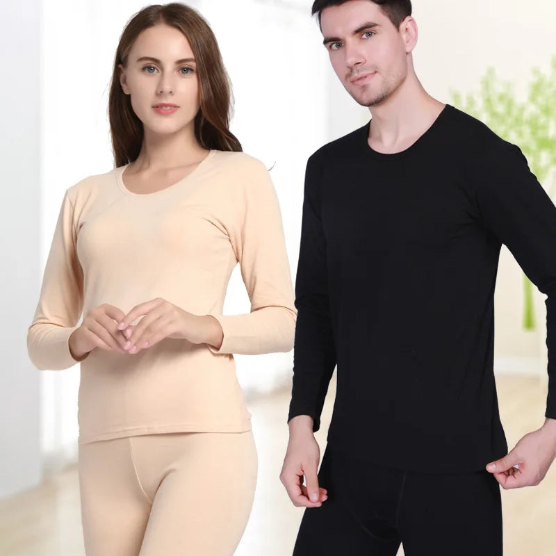 2 Piece/Set Long Johns Unisex  Warm Thermal Sleepwear Pyjamas