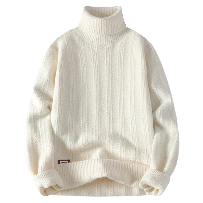 Men's Turtleneck Knitted Pullovers Pullover Sweater