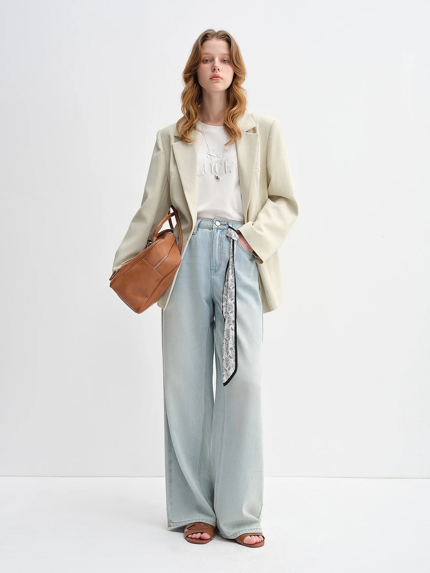 One-Button Suit Jacket - Tailored Short Blazer