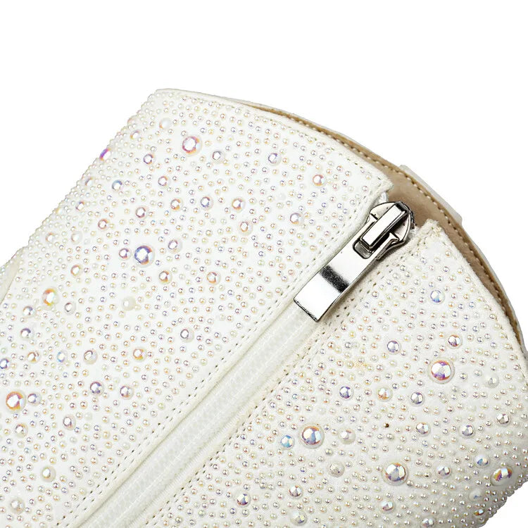 Pearl Pointed Toe Ankle Boots