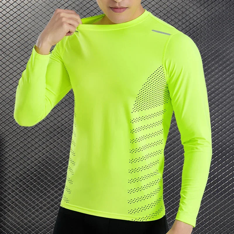 Men's Compression Running T-Shirt | Dry Fit Gym Rashguard Top