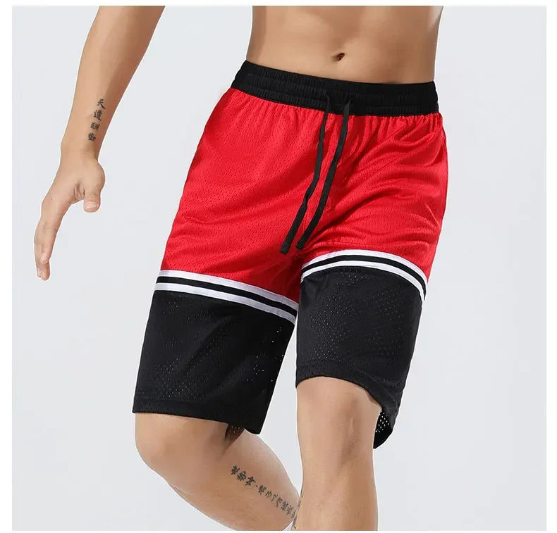 Men's Gym Casual Quick Dry Basketball Football Sweatpants Running Sports Pants Breathable Fitness Jogging Shorts