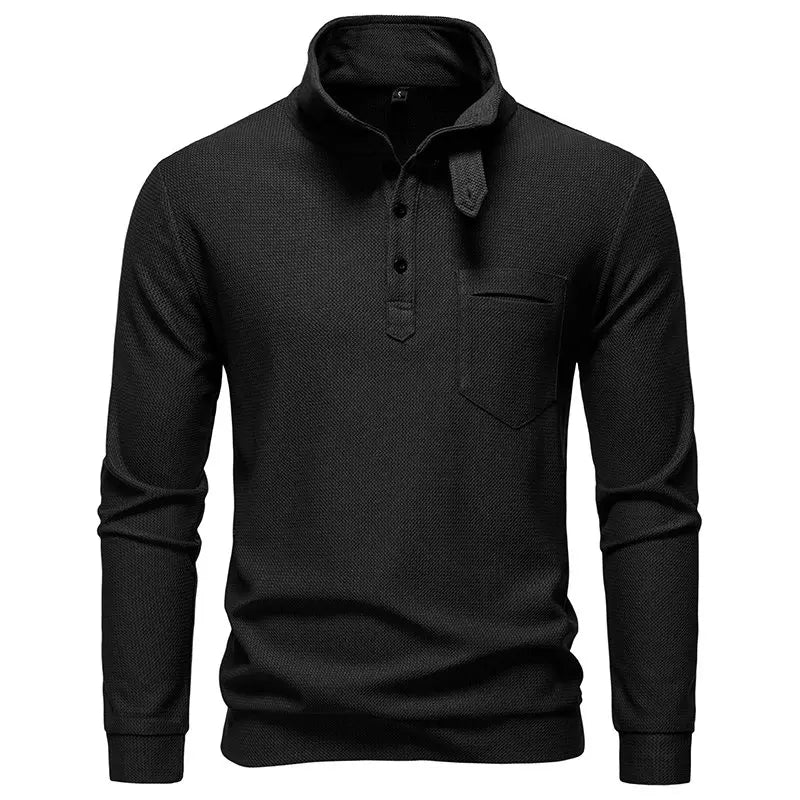 Men's Retro Stand Collar Sweatshirt