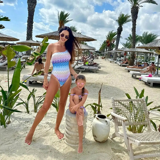 Ruffle Backless One Piece Swimsuit