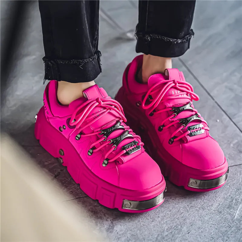 Men's Metal Punk Platform Shoes