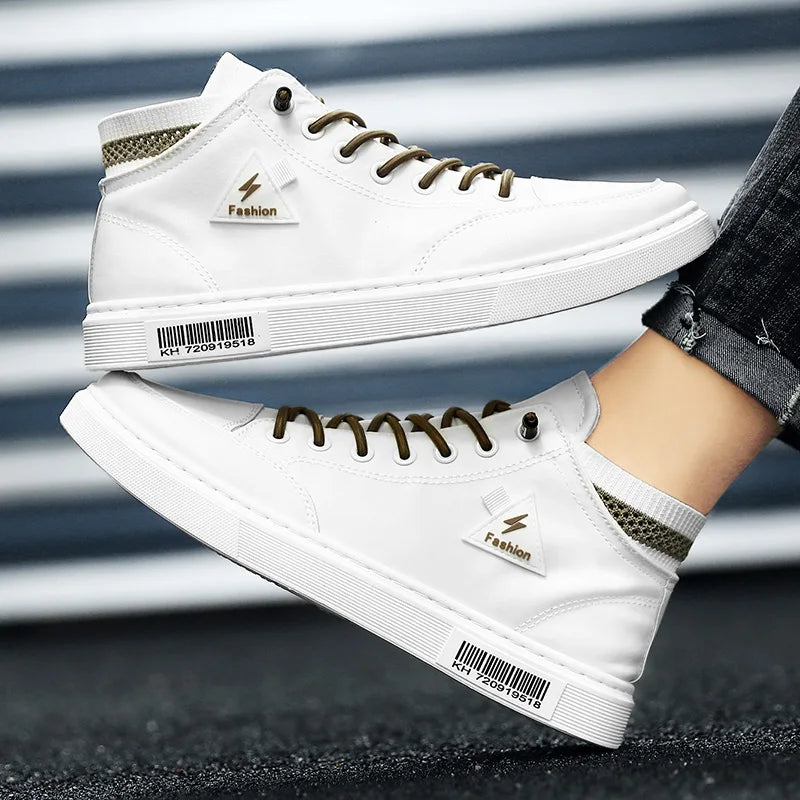 Simple Design Casual Sneakers - Men's Flat Skateboard & Running Trainers