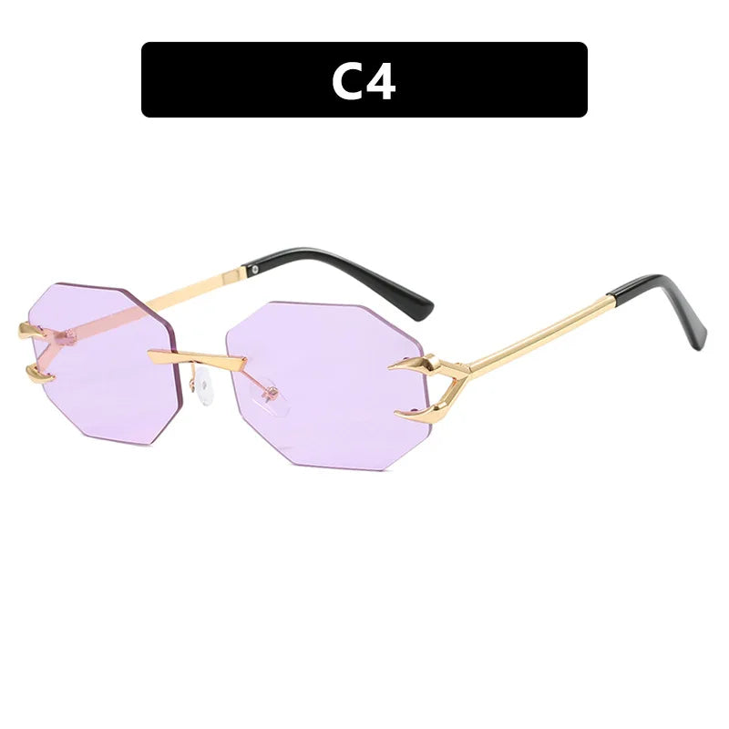 Women's Fashion Sunglasses - Frameless UV400 Sports Eyewear