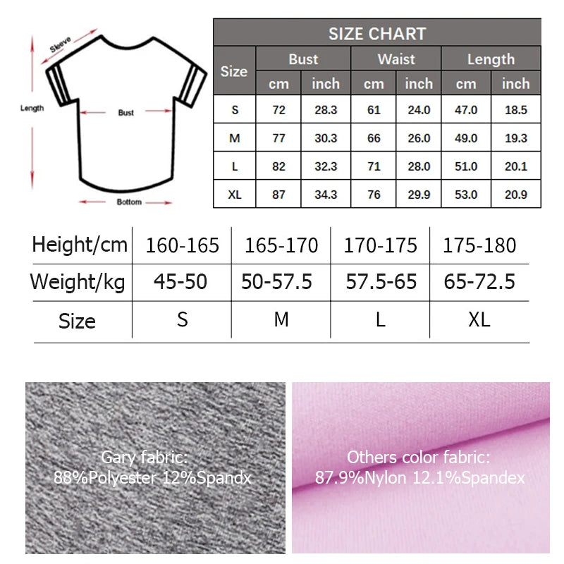 Women's Slim Fit Workout T-Shirt - Quick Dry Athletic Top for Yoga & Running