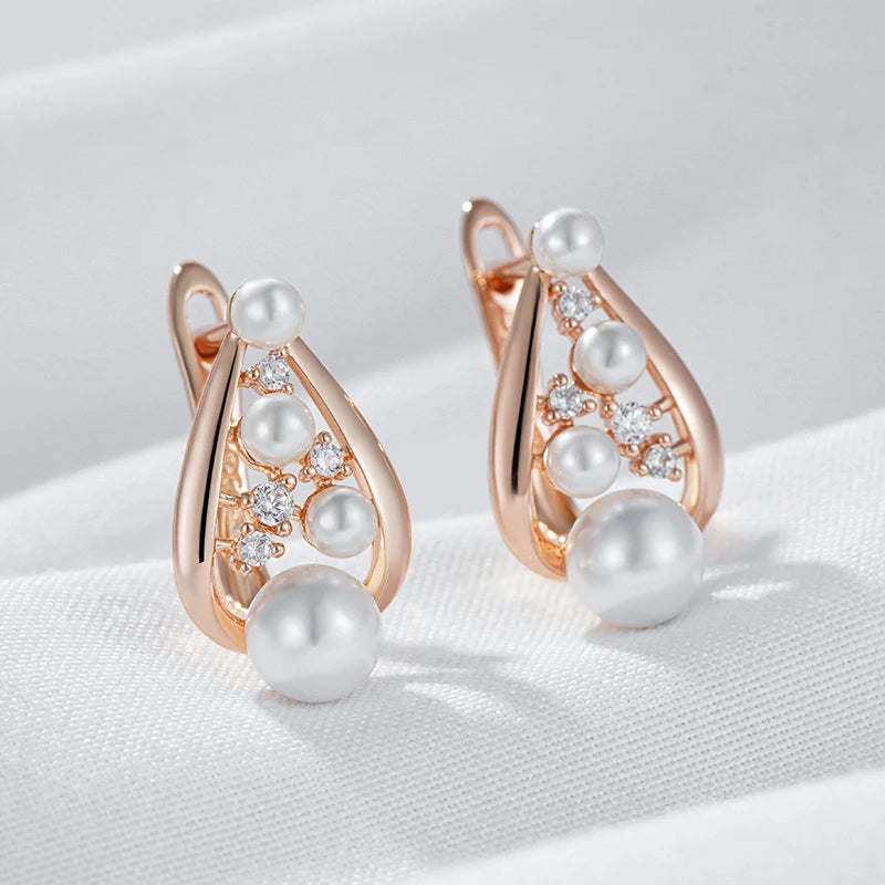 Women Pearl English Earrings