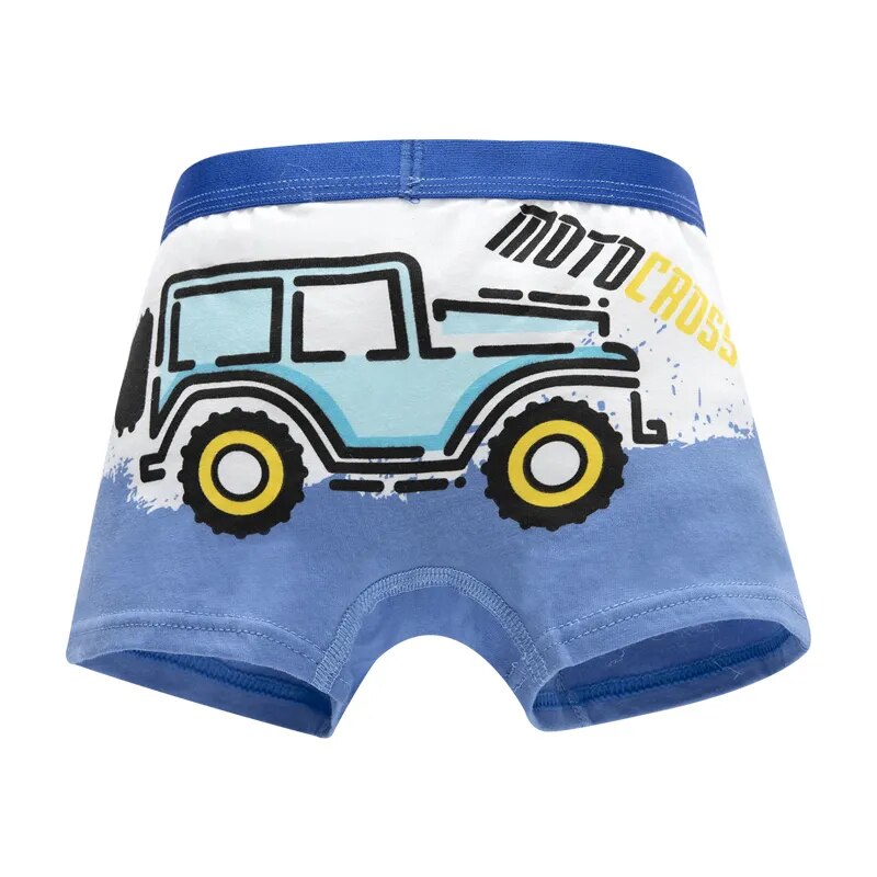 Children's Boy Comfortable Shorts Briefs Boxers For Kids (4 Pack)