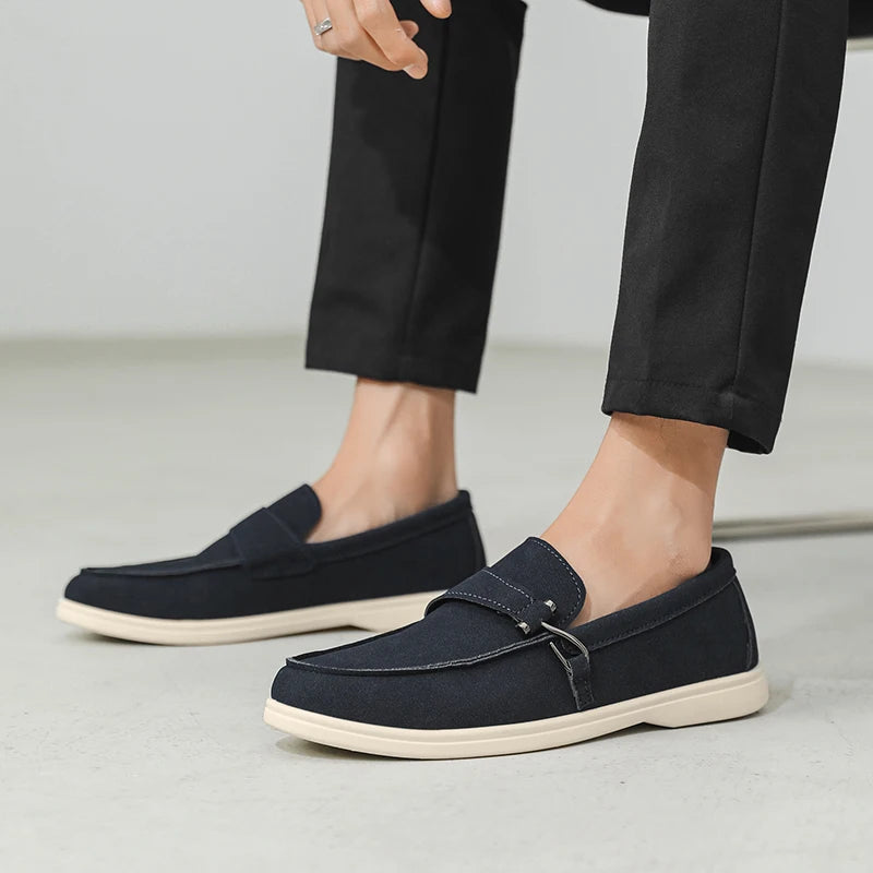 Men's Autumn Slip-On Loafers - Comfortable Soft Tennis & Driving Shoes