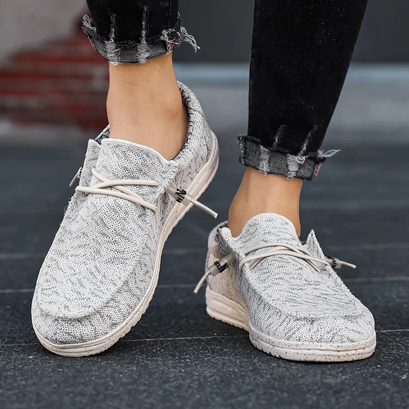 Men's Slip-On Casual Sneakers - Breathable Skateboard Loafers