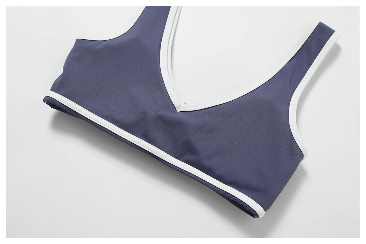 Women’s Casual Yoga Top Running Underwear Breathable Workout Brassiere Fitness Quick-Dry Gym Push up Sports Bra