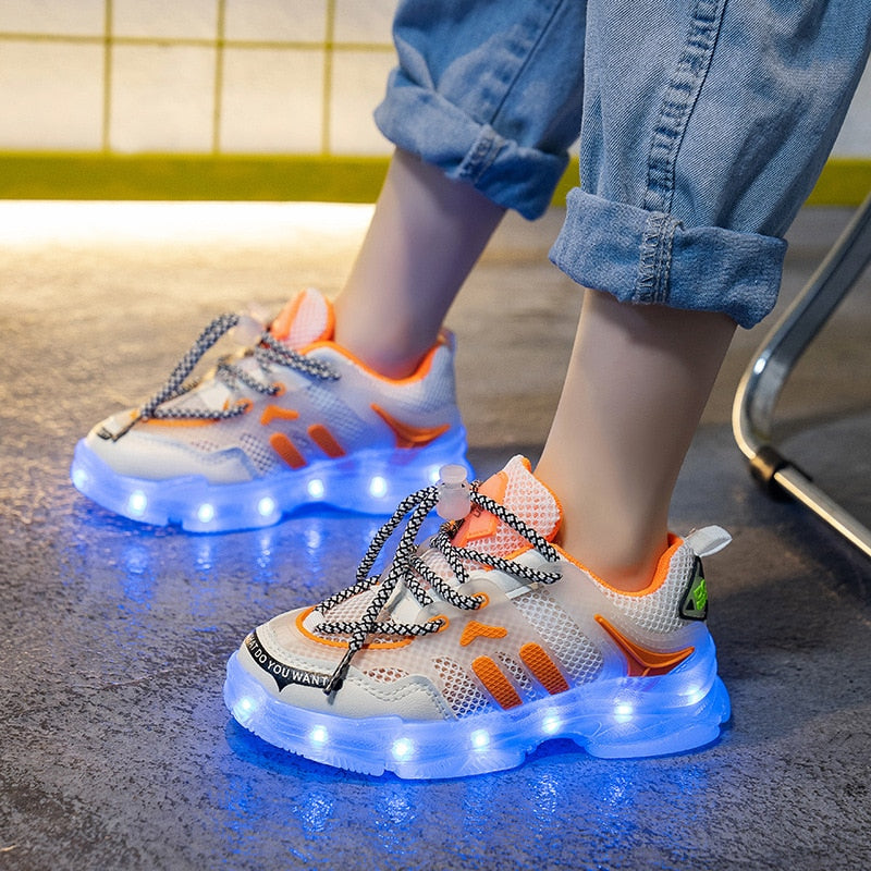 Led hot sale sole shoes