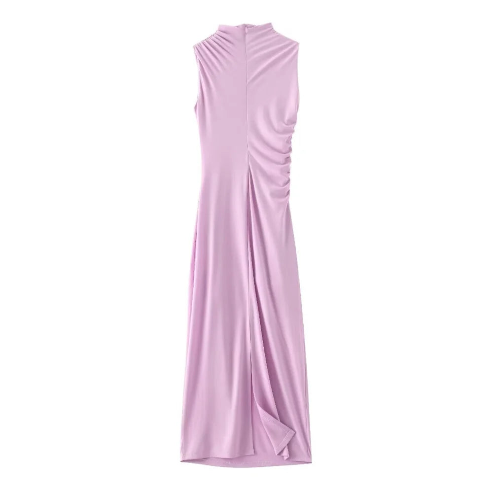Pleated Maxi Dress