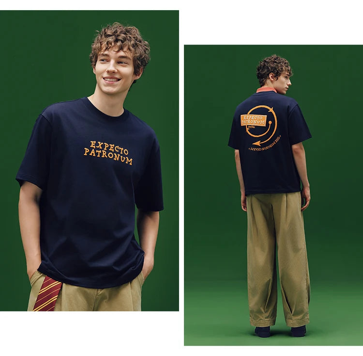 Harry Potter Short Sleeve T-Shirt - Men's Printed Cotton Summer Tee