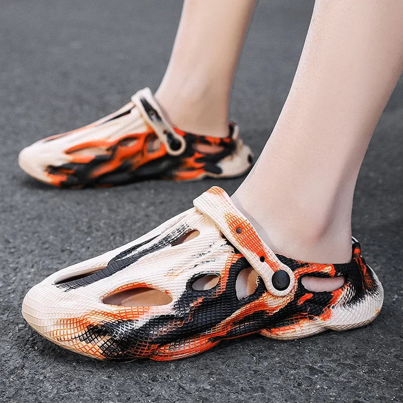 Unisex Summer Slippers Camouflage Outdoor Sandals Clogs Beach Slippers Slides