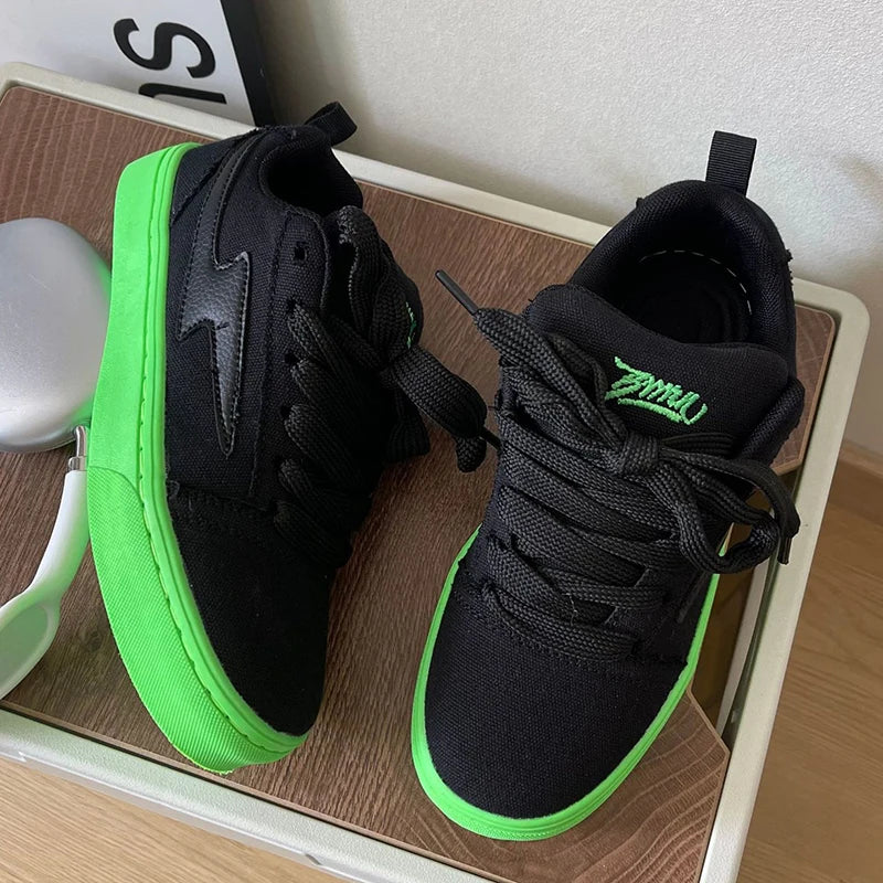 Men's Casual Design Sneakers Sports Shoes Platform Canvas Sneakers