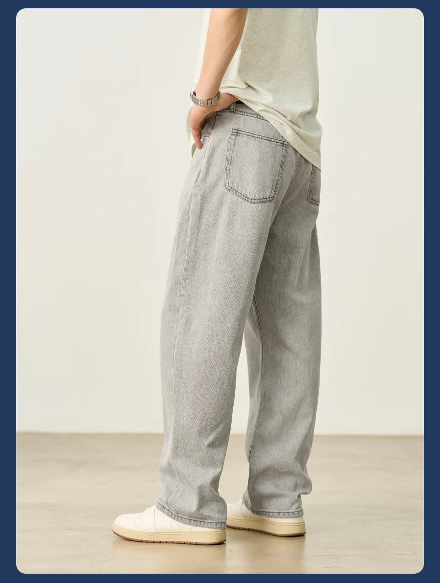 Men's Oversized Baggy Jeans - Soft Comfortable Denim