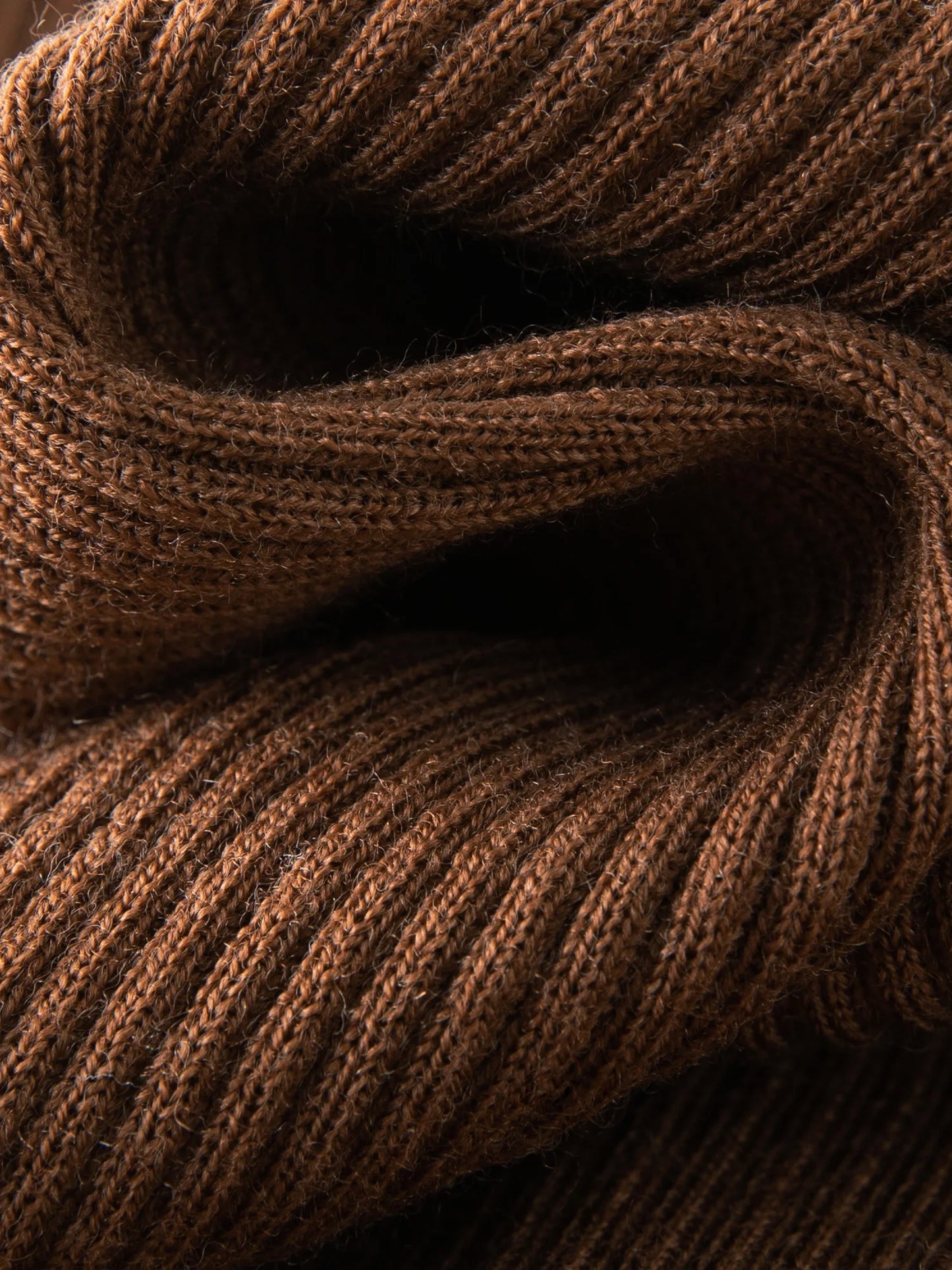 Merino Wool Ribbed Knit Sweater