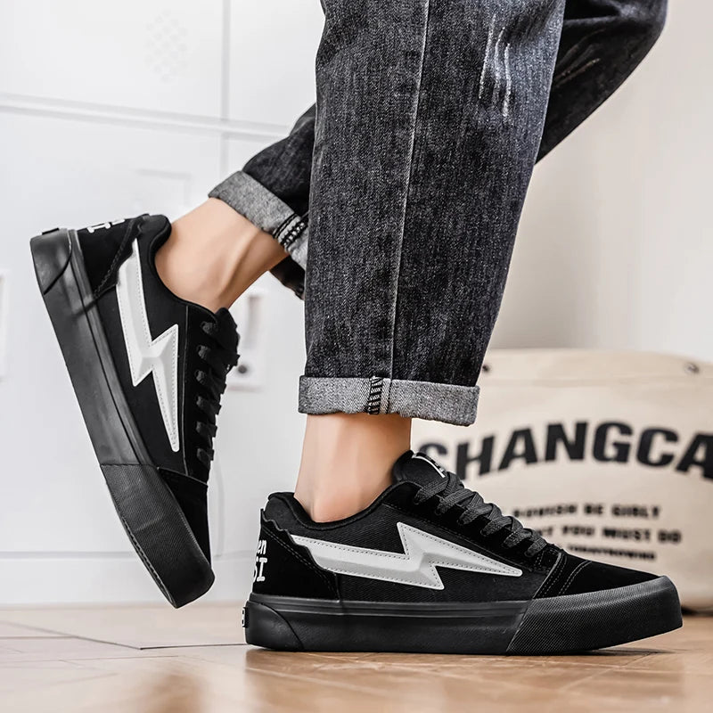 Lightning Design Sneakers - Men's High Performance Running & Basketball Trainers
