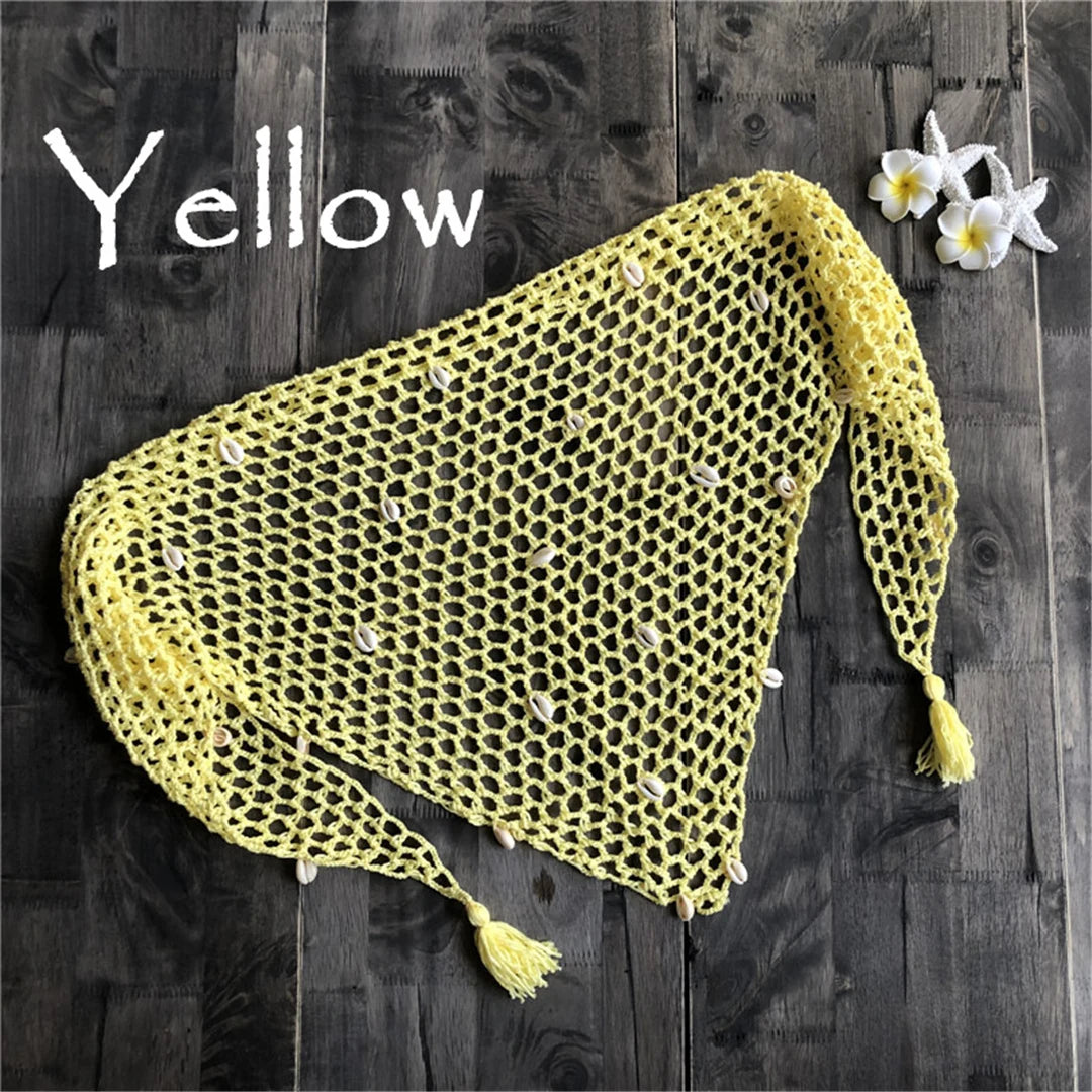 Crochet Knitted Beach Cover-Up Sarong