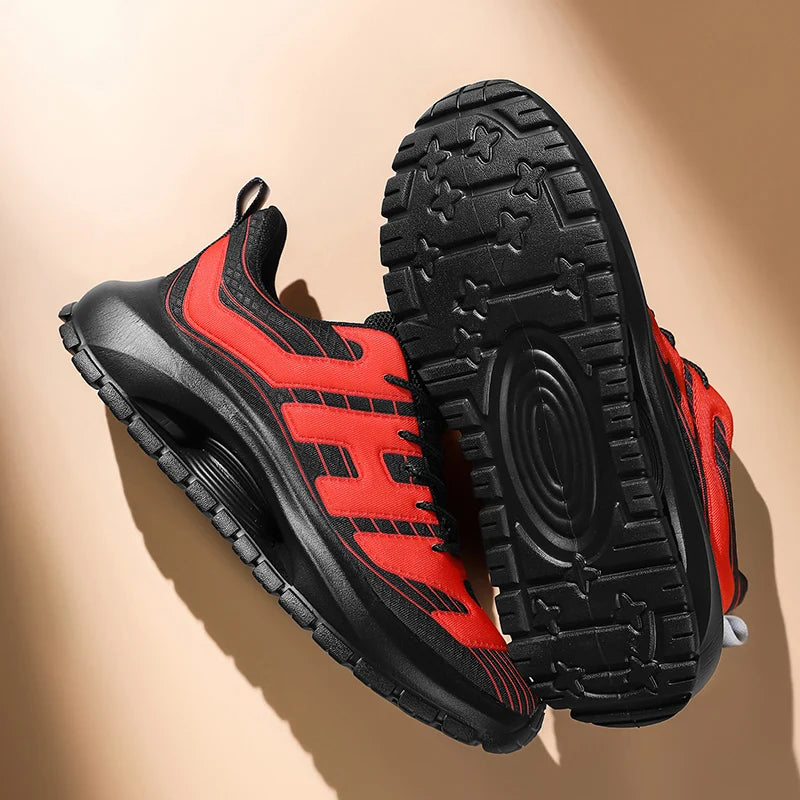 Men's Casual Sneakers Breathable Lace Up Platform Trainers Shoes