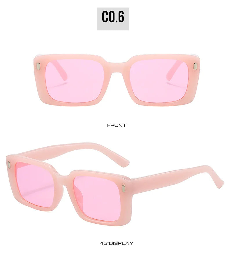 Women's Retro Square Anti UV 400 Sunglasses