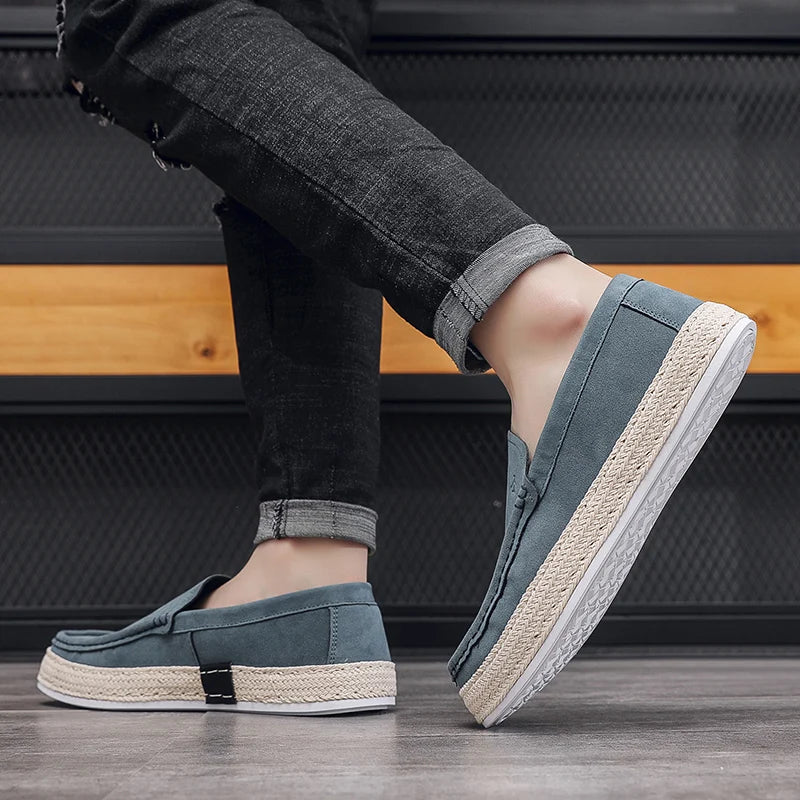 Men's Casual Slip-On Loafers - Comfortable Driving Shoes