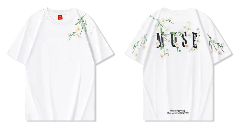Embroidered Floral T-Shirt