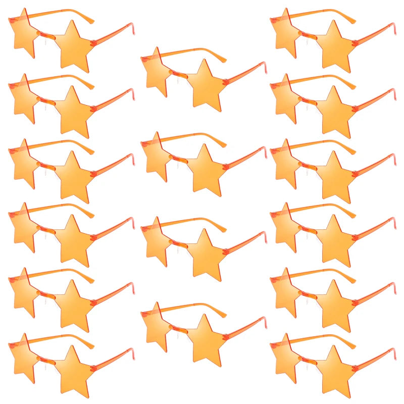 Women's 12/16 Pack Rimless Star Shaped Sunglasses Set