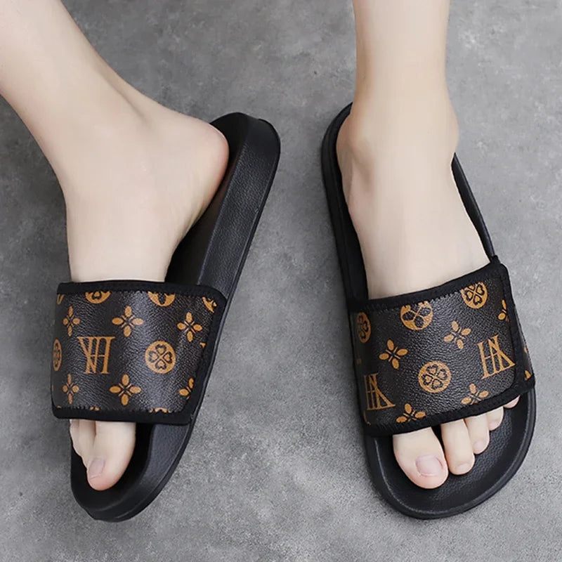 Men's Summer Slippers Sport Slides Quick Dry Beach Sandals  Flip Flops