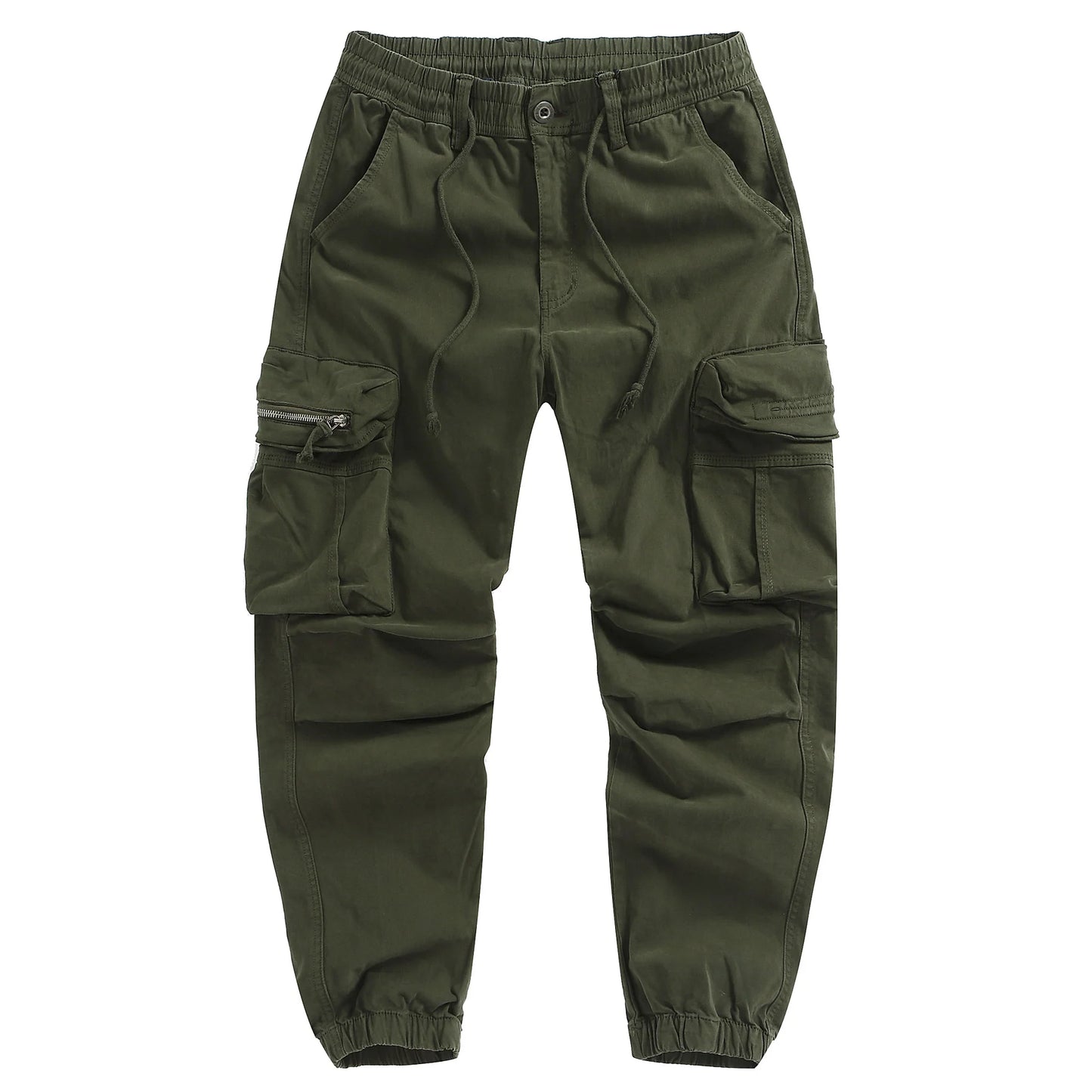 Men's Safari Style Casual Pants - Multi-Pocket Full Length Trousers